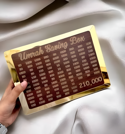 Umrah Saving Wooden Box