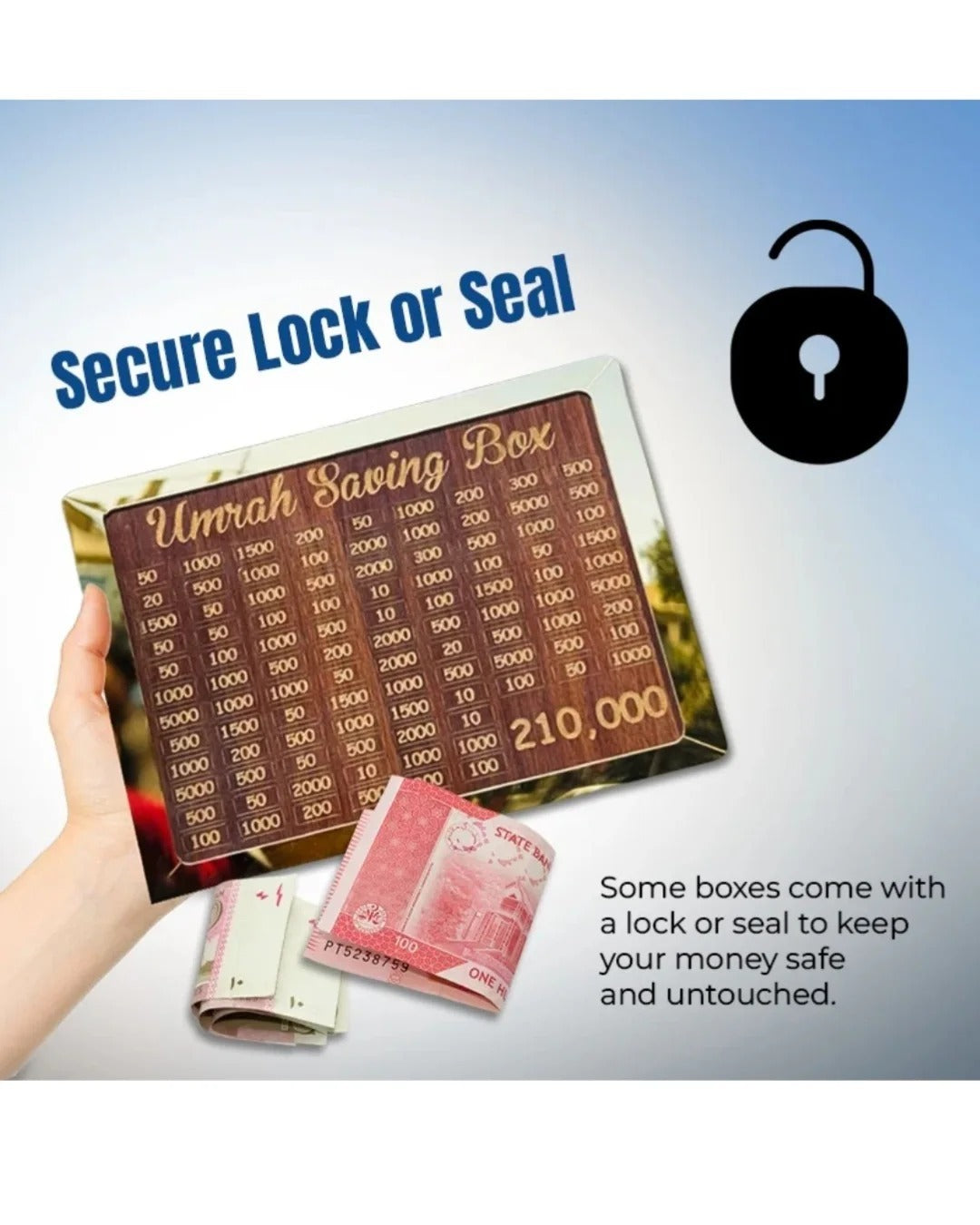 Umrah Saving Wooden Box