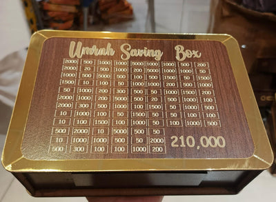 Umrah Saving Wooden Box