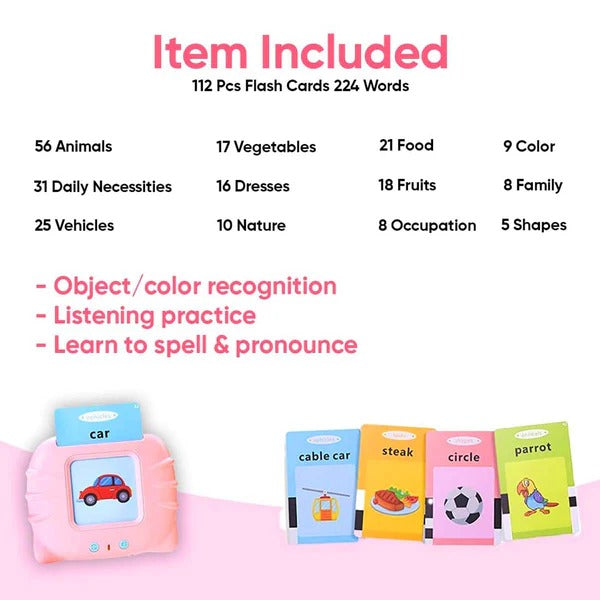 Talking Flash Cards/ Preschool Learning Toys/ Early Educational Toys