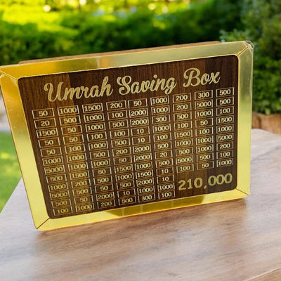 Umrah Saving Wooden Box